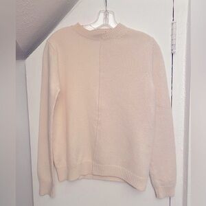 Stella McCartney White Wool Crewneck Sweater Size 38